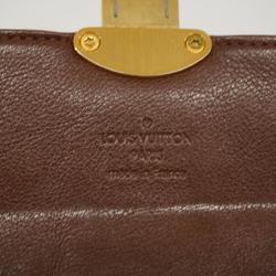 Louis Vuitton Long Wallet Mahina Clutch Amelia M58125 Acajou Ladies