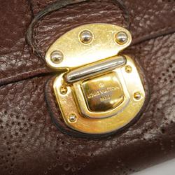 Louis Vuitton Long Wallet Mahina Clutch Amelia M58125 Acajou Ladies