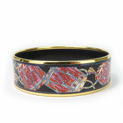 Hermes bracelet enamel GM metal cloisonné multicolor black pink drum accessory women's HERMES