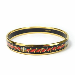 Hermes Bangle, Enamel PM, Enamel, Metal, Black, Y Stamp, Women's, HERMES