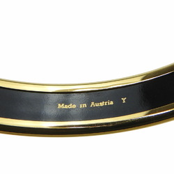 Hermes Bangle, Enamel PM, Enamel, Metal, Black, Y Stamp, Women's, HERMES