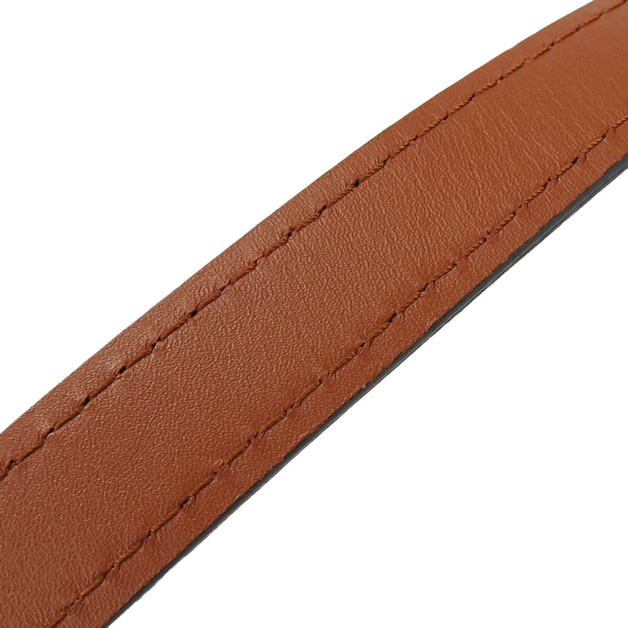 Louis Vuitton Shoulder Strap Leather Brown Adjustable Approx. 113cm Women's LOUIS VUITTON