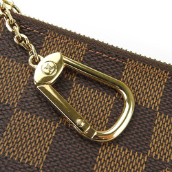 Louis Vuitton Wallet/Coin Case Pochette Cle N62658 Damier Canvas Ebene Brown Key Ring Accessories Women's Men's LOUIS VUITTON