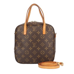 Louis Vuitton Spontini Monogram Handbag Canvas M47500 Brown Women's LOUIS VUITTON 2way