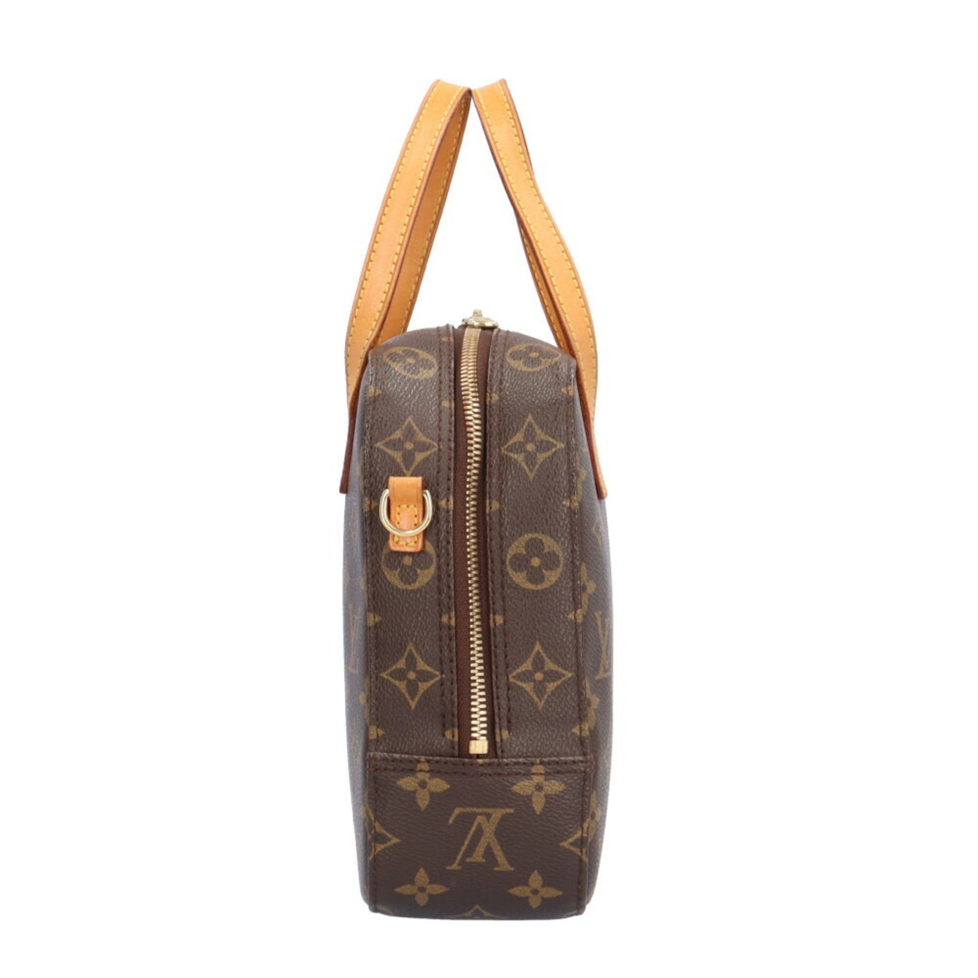 Louis Vuitton Spontini Monogram Handbag Canvas M47500 Brown Women's LOUIS VUITTON 2way