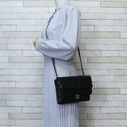 Chanel Matelasse Shoulder Bag Leather Black Women's CHANEL 2way