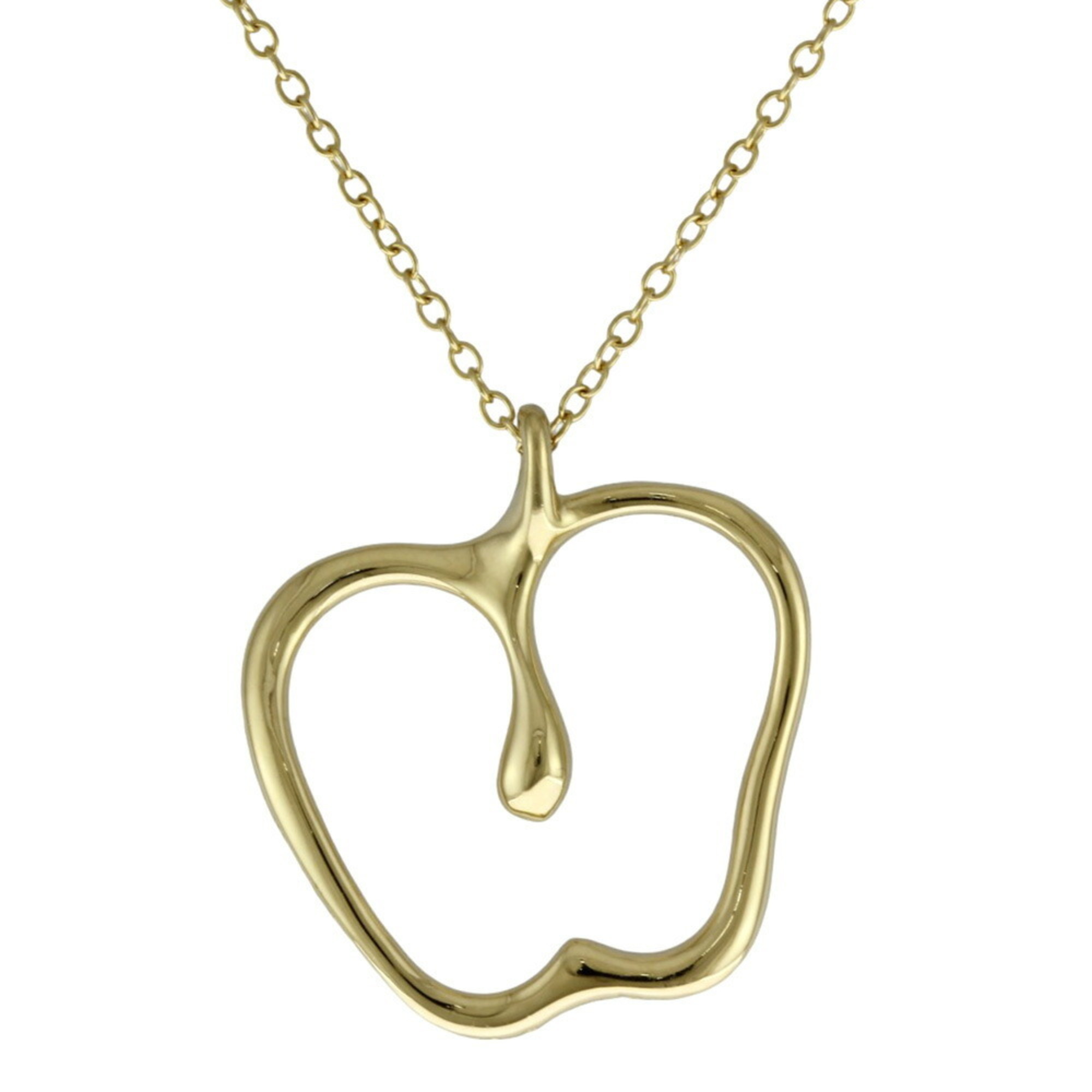 Tiffany Apple Necklace 18K Gold Women's TIFFANY&Co. Long Chain