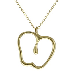 Tiffany Apple Necklace 18K Gold Women's TIFFANY&Co. Long Chain