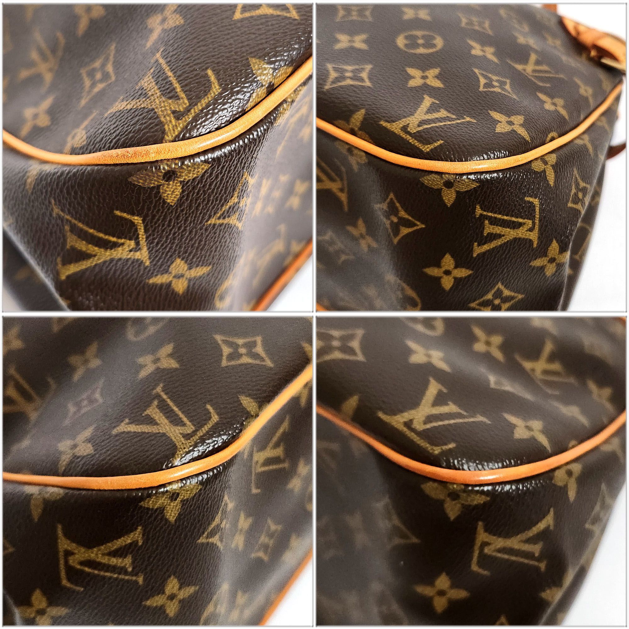 Louis Vuitton LOUISVUITTON Monogram Batignolles Horizontal Tote Bag M51154 Women's Brown Back VUITTON