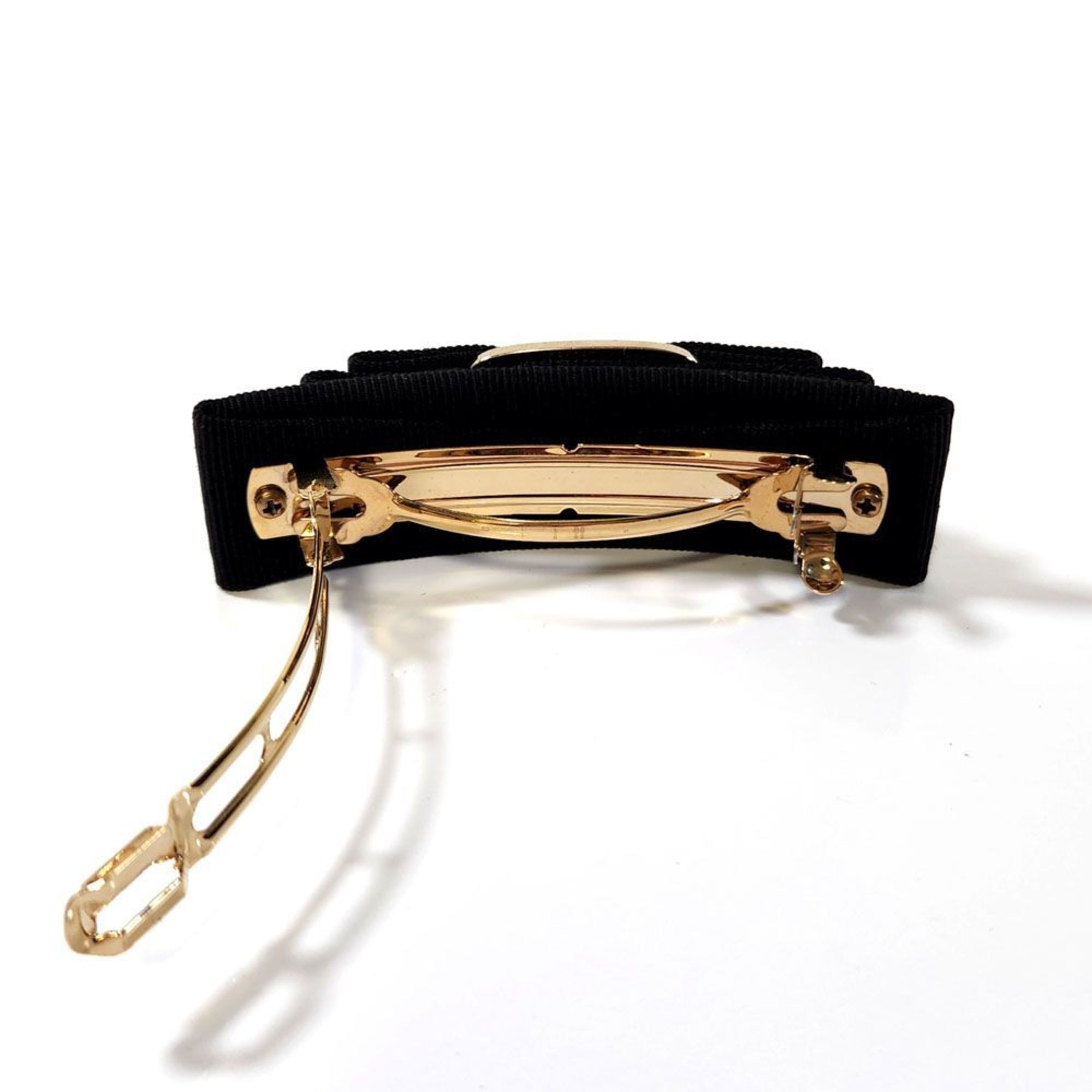 Salvatore Ferragamo Barrette Vara Hair Clip for Women Black