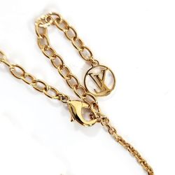 Louis Vuitton LOUISVUITTON Collier Blooming Necklace M64855 LV Circle Monogram Flower Pendant Gold