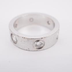 Cartier Ring Love Diamond K18WG White Gold Ladies