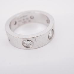 Cartier Ring Love Diamond K18WG White Gold Ladies