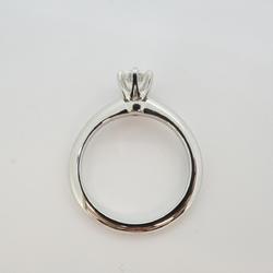 Tiffany Ring Solitaire 1PD Diamond Pt950 Platinum 0.41ct Ladies