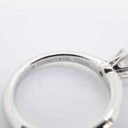 Tiffany Ring Solitaire 1PD Diamond Pt950 Platinum 0.41ct Ladies