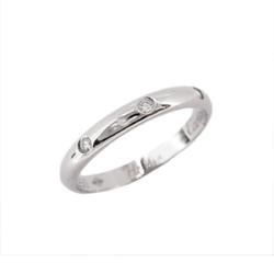 Cartier Ring Classic Wedding 3PD Diamond Pt950 Platinum Ladies