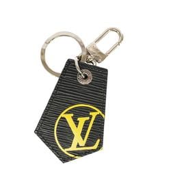 Louis Vuitton Keychain Epi LV Circle Anchape M68283 Noir Men's