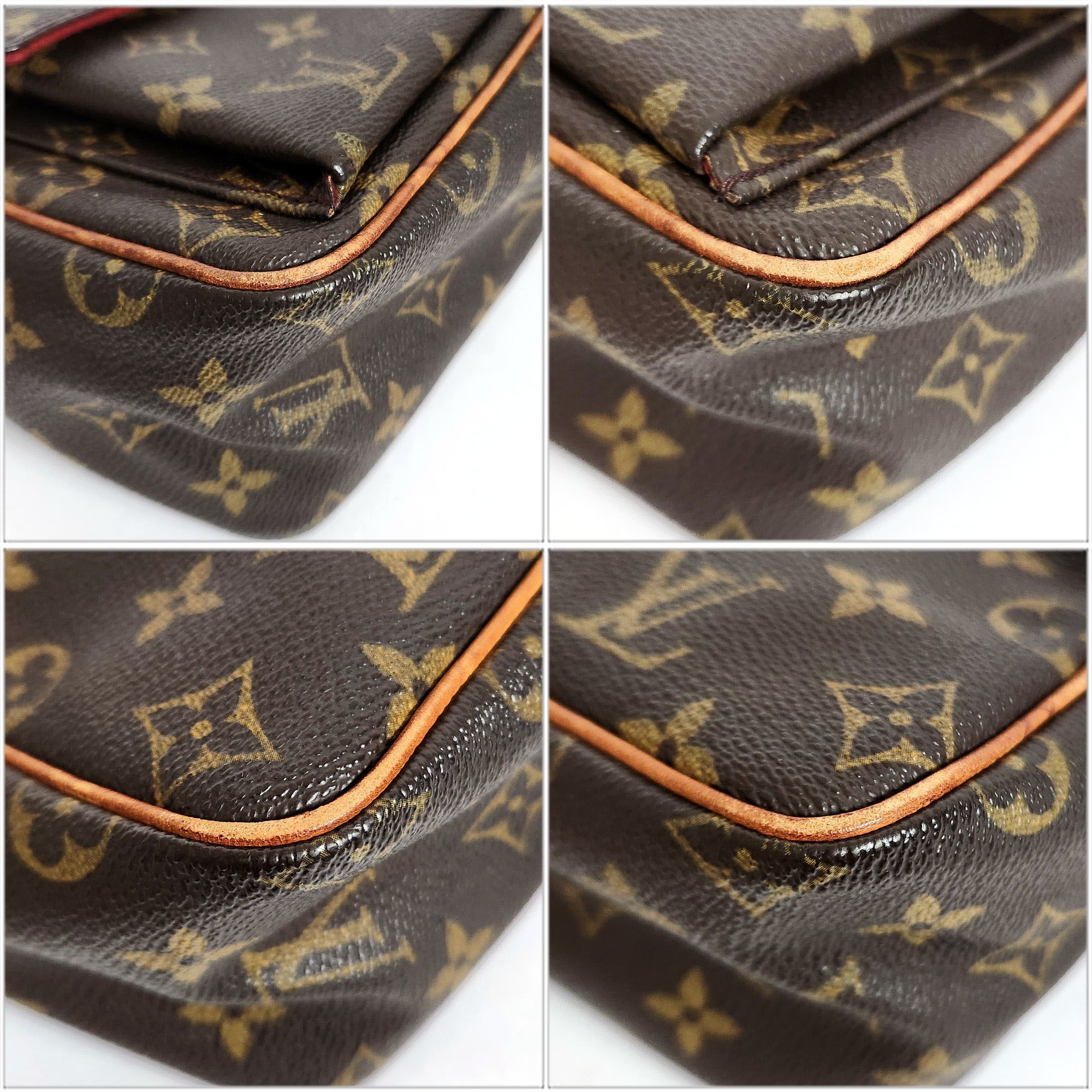 Louis Vuitton LOUISVUITTON Monogram Viva Cite PM Shoulder Bag M51165 Brown Canvas Women's