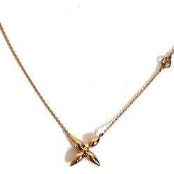 Louis Vuitton LOUISVUITTON Necklace Collier Louisette M00365 Pendant Women's Gold Metal