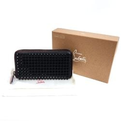 Christian Louboutin Panettone Long Wallet 1165044 Black Leather