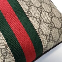 Gucci Ophidia GG Supreme Shoulder Bag 499621 Women's Beige Dark Brown Back