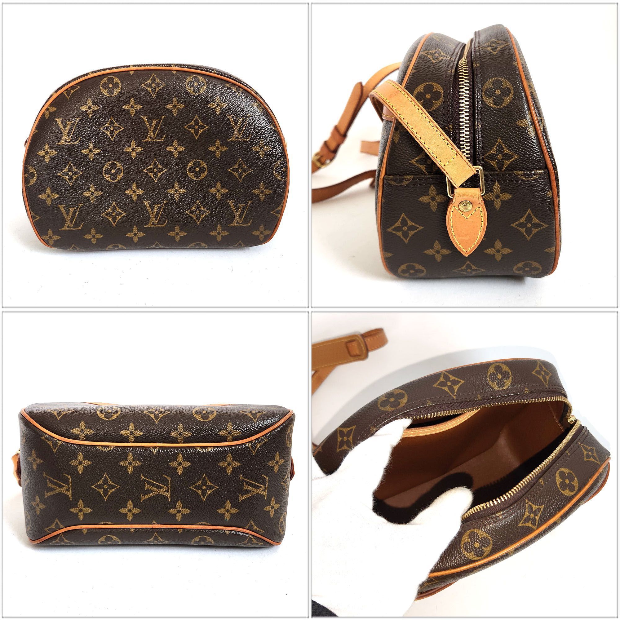 Louis Vuitton LOUISVUITTON Monogram Blois Shoulder Bag M51221 Women's Brown Back VUITTON