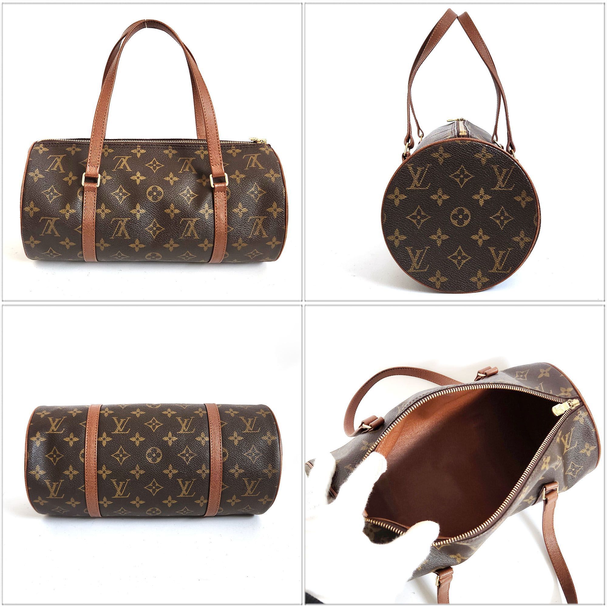 Louis Vuitton LOUISVUITTON Monogram Papillon 30 Handbag M51365 Women's Brown Canvas Bag