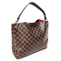 Louis Vuitton LOUISVUITTON Damier Ebene Graceful PM N44044 Shoulder Bag Women's Back VUITTON