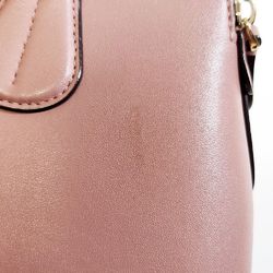 BALLY Handbag Pink Leather Shoulder Bag Women's DAINTY Small Backpack