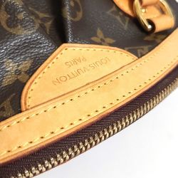 Louis Vuitton LOUISVUITTON Monogram Tivoli PM Handbag M40143 Women's Bag Back VUITTON Brown Canvas Tanned Leather