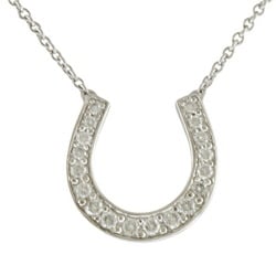 Tiffany Horseshoe Diamond Necklace Pt950 Platinum Women's TIFFANY&Co.