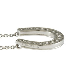 Tiffany Horseshoe Diamond Necklace Pt950 Platinum Women's TIFFANY&Co.
