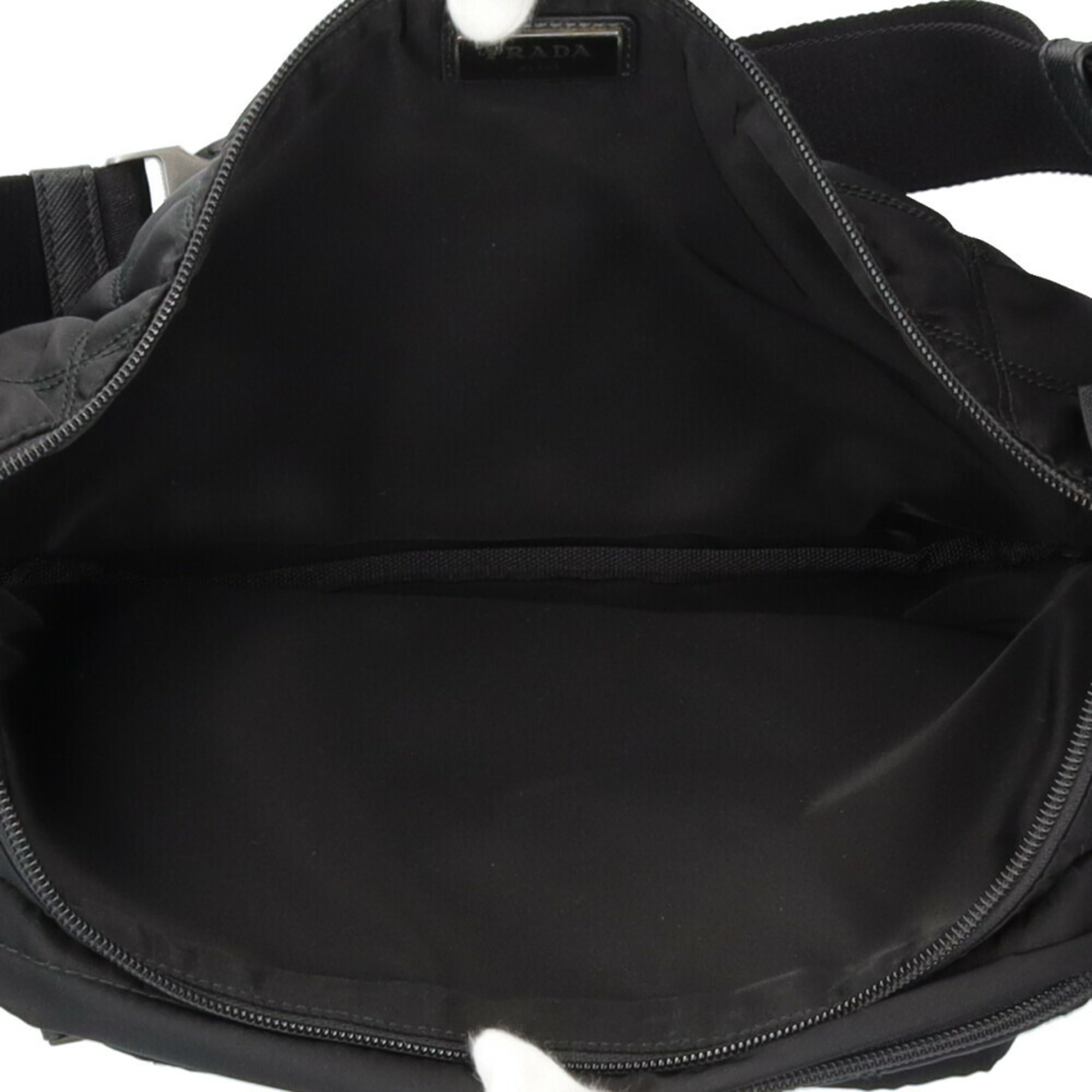 Prada Body Bag Nylon 2VL003 Black Women's PRADA