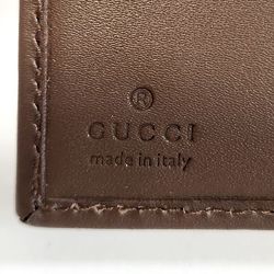 Gucci GG canvas bi-fold wallet compact for women beige brown leather