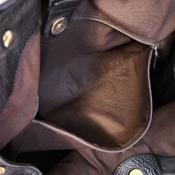 Gucci GG Canvas Sukey Handbag Tote Bag 211944 Women's Beige Dark Brown Backpack