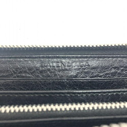 BALENCIAGA Round Zip Long Wallet 19805-1000-D 555583 Black