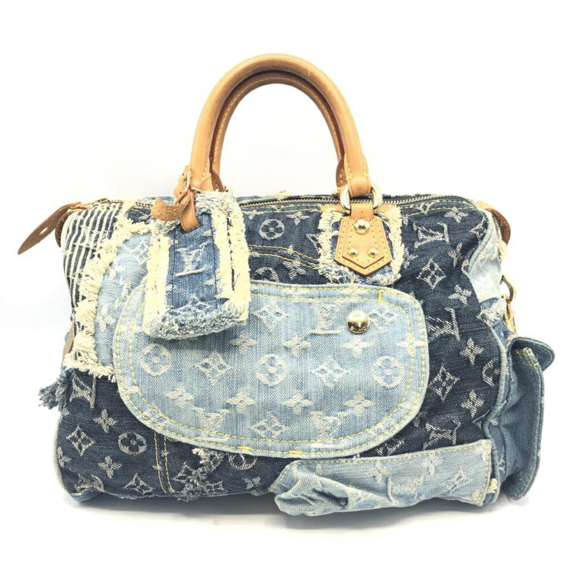 LOUIS VUITTON Monogram Denim Patchwork Speedy 30 M95380 Louis Vuitton