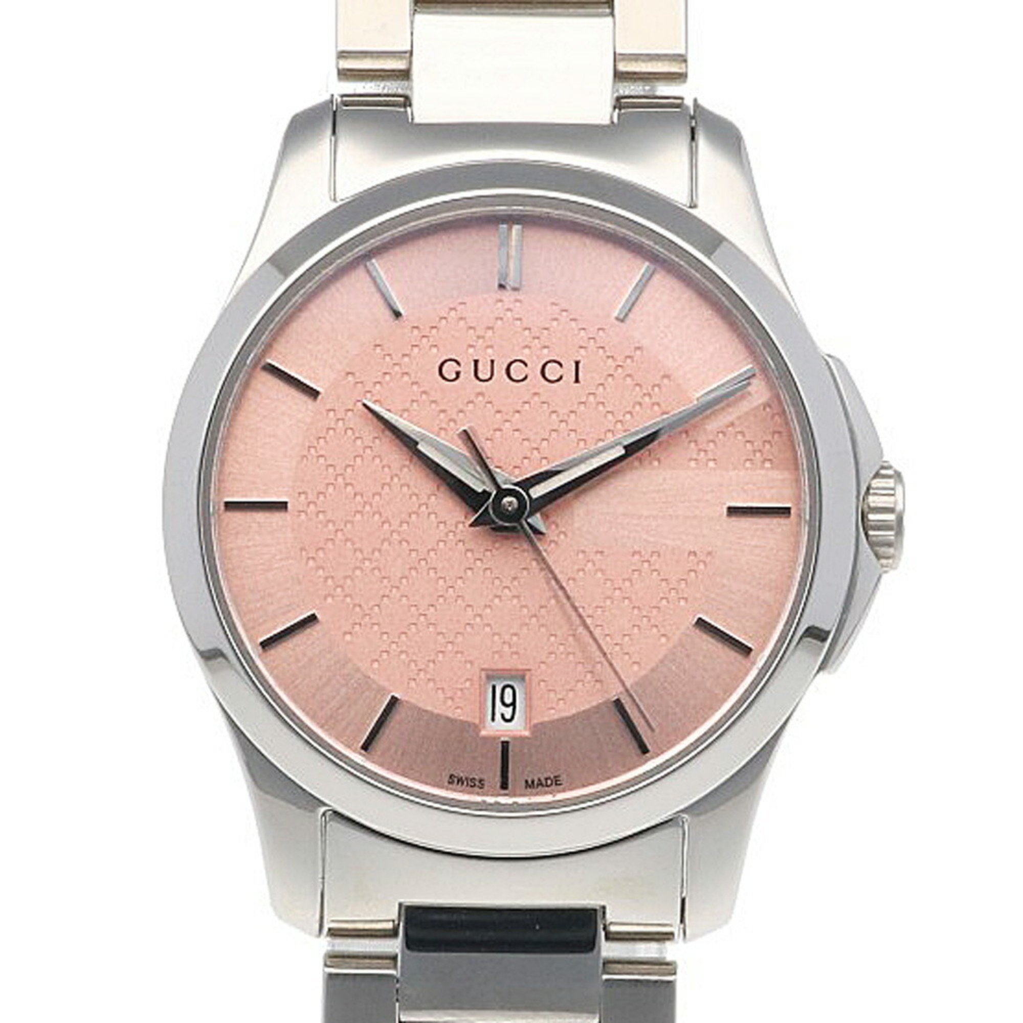 Gucci G Timeless Watch Stainless Steel 126.5/YA126524 Quartz Ladies GUCCI