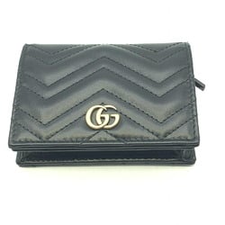 GUCCI GG Marmont Compact Wallet 466492 Black Gucci