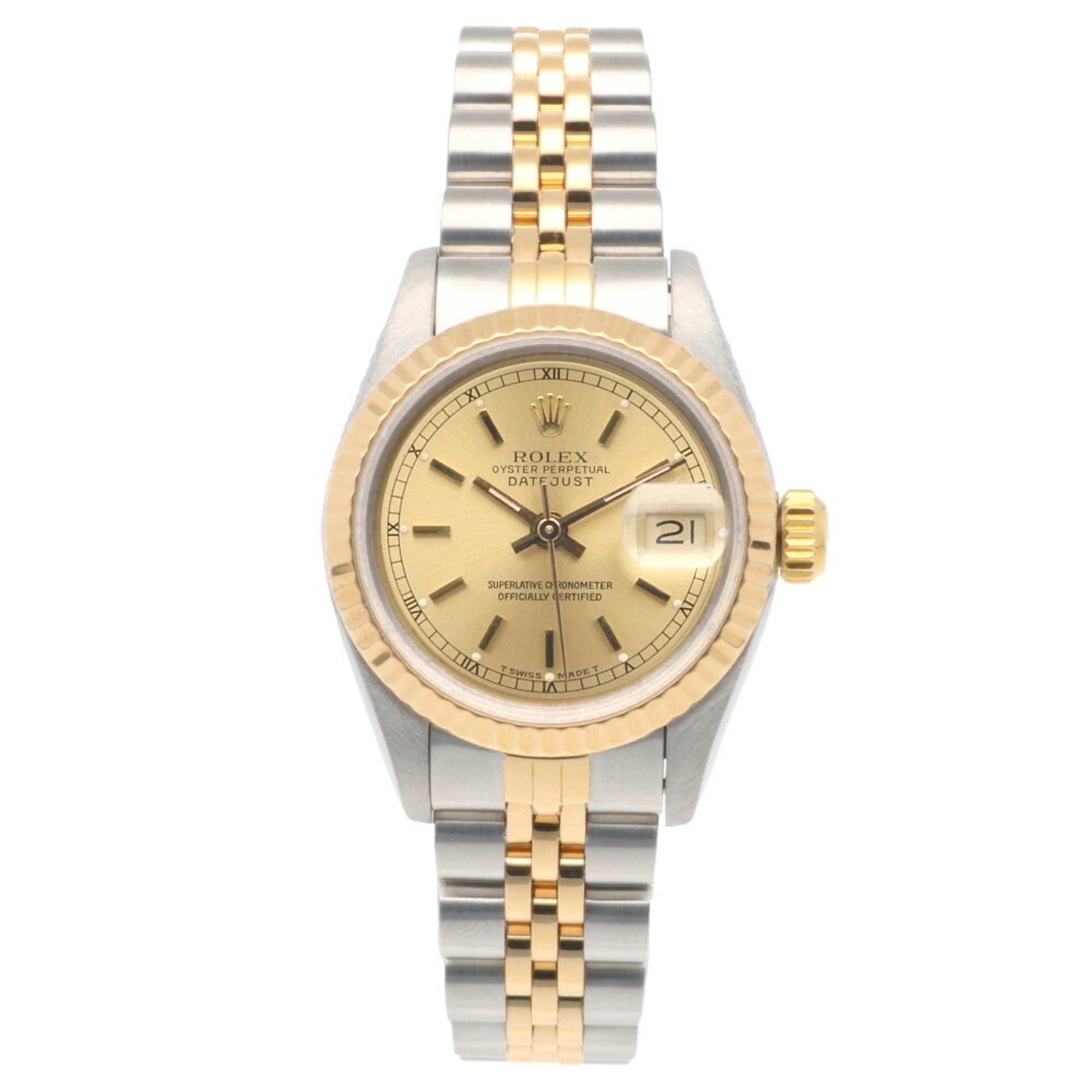 Rolex Datejust Oyster Perpetual Watch Stainless Steel 69173 Automatic Ladies ROLEX L Series 1989-1990 Model