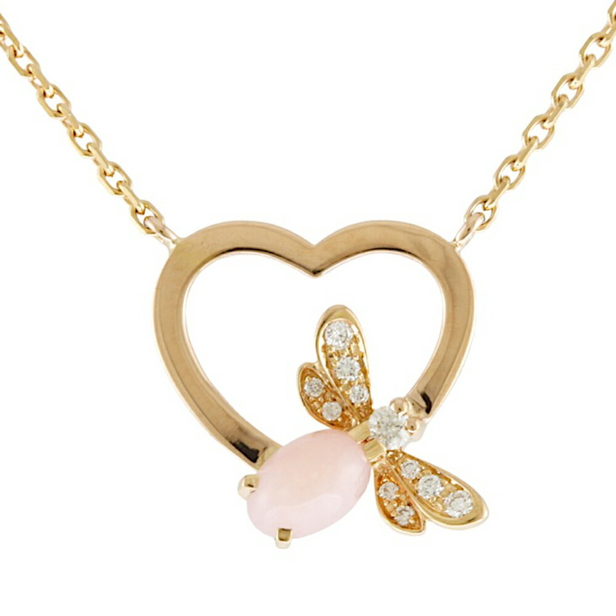 Chaumet Attrape More Necklace 18K Pink Opal Diamond Women's