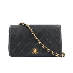 Chanel Matelasse Shoulder Bag Lambskin Black Women's CHANEL Chain