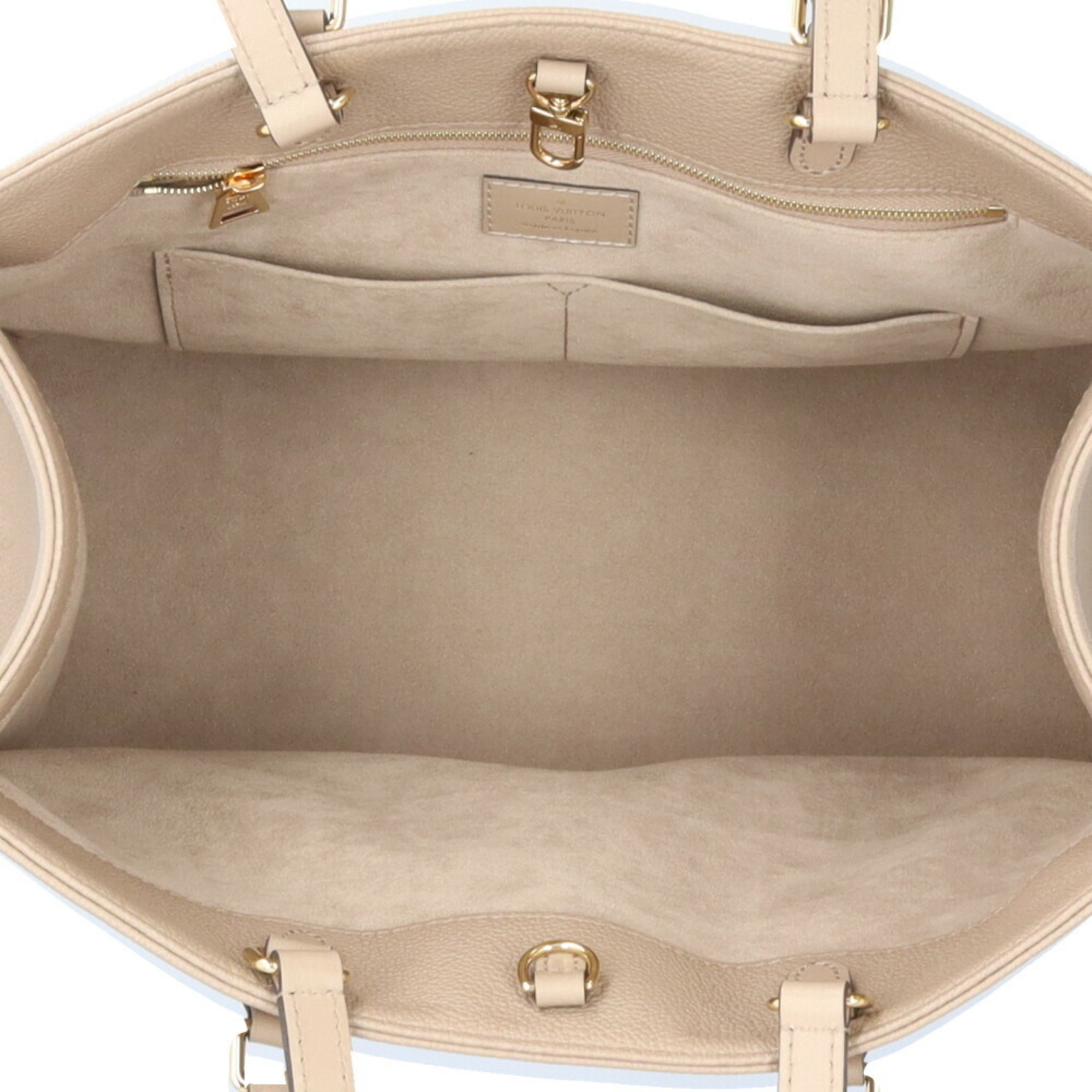 Louis Vuitton On the Go MM Monogram Empreinte Shoulder Bag M45607 Beige Women's LOUIS VUITTON 2way