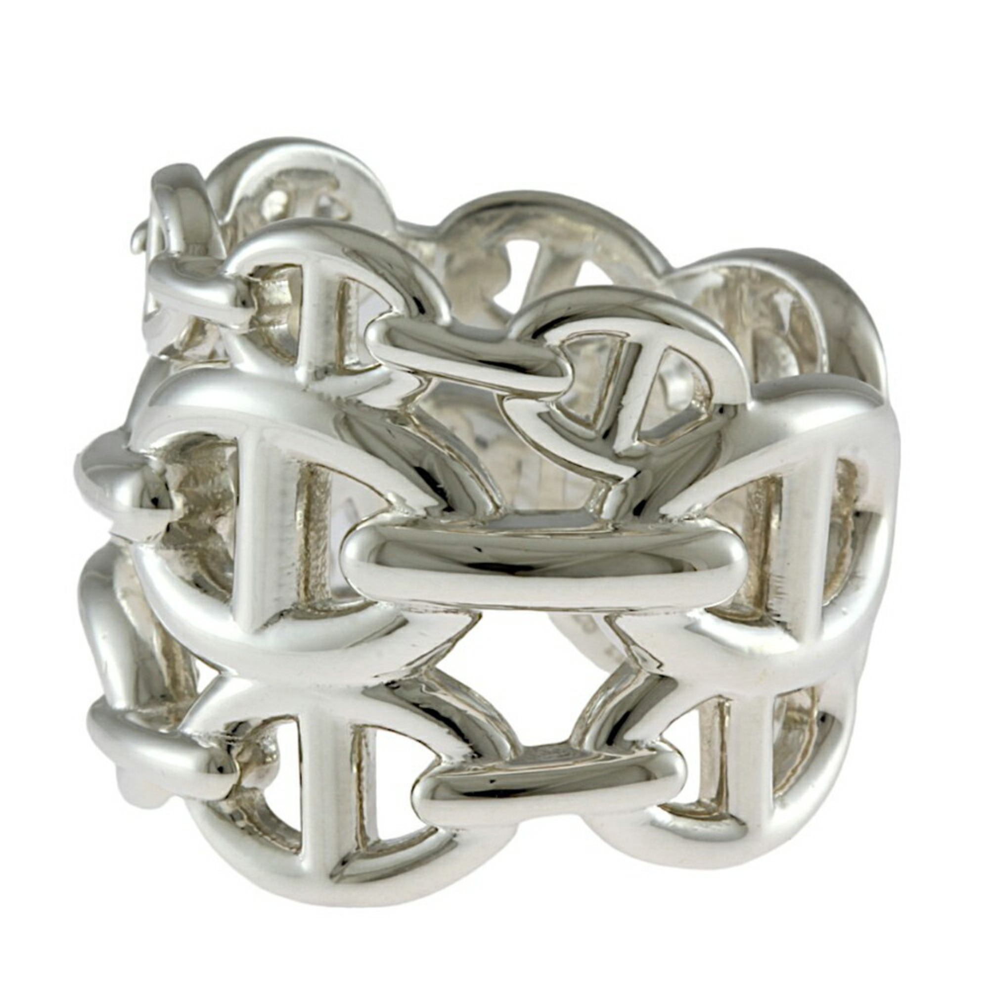 Hermes Chaine d'Ancre Anchaine Ring, Size 13, Silver 925, Women's, HERMES