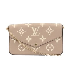 Louis Vuitton Pochette Felicie Monogram Empreinte Shoulder Bag M82610 Beige Women's LOUIS VUITTON