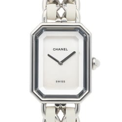 Chanel Premiere M Watch, Stainless Steel H1639 Quartz, Women's, CHANEL, White Shell, Manufacturer's Bracelet