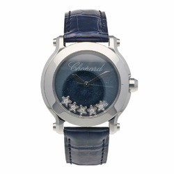 Chopard Happy Sport Watch Stainless Steel 278475-3020/8475 Quartz Men's 150th Anniversary Model Limited to 1000 Stars Moving Diamonds