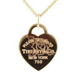 Tiffany Return to Heart Tag Necklace 18K Gold Women's TIFFANY&Co.