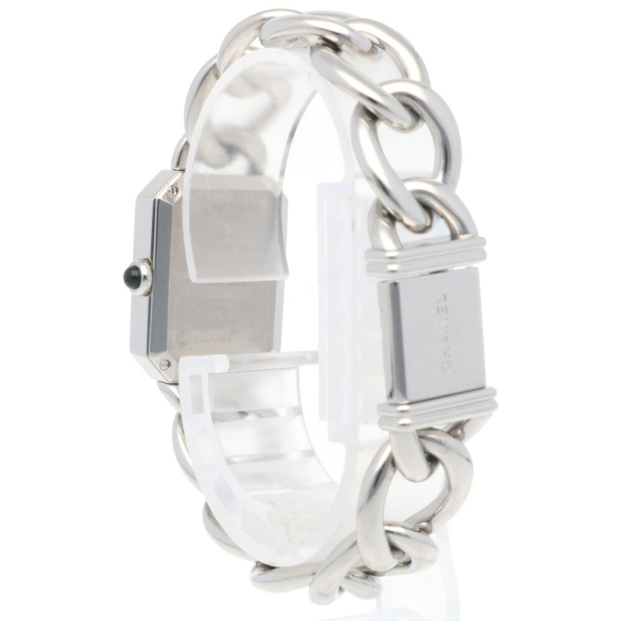Chanel Premiere L Watch Stainless Steel Quartz Ladies CHANEL Chain Bracelet