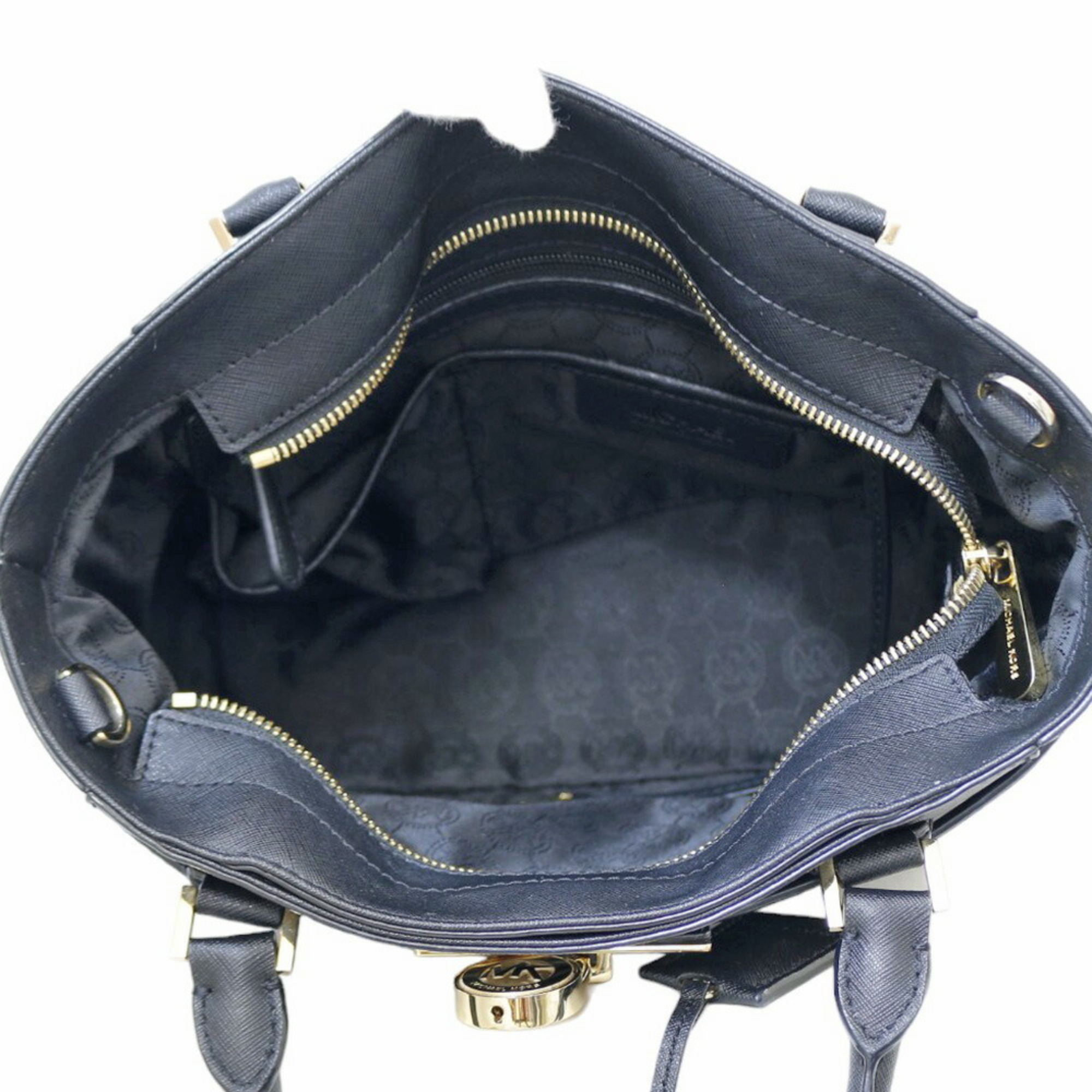Michael Kors Shoulder Bag Leather Black Women's 2way